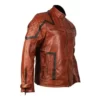 101 Tan Vintage Motor Biker Genuine Leather Jacket