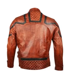 101 Tan Vintage Motor Biker Top Leather Jacket