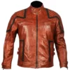 101 Tan Vintage Motor Biker Real Leather Jacket