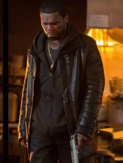 50 Cent Power Series Shearling Leather Jacket