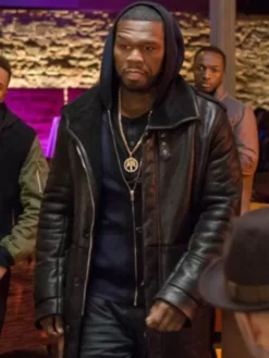 50 Cent Power Series Shearling Real Leather Jacket
