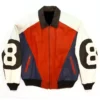 8 Ball Men's Michael Hoban Red and Purple Leather Jacket