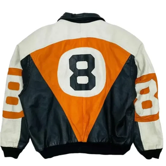 8 Ball Men's Michael Hoban Tri Color Leather Jacket