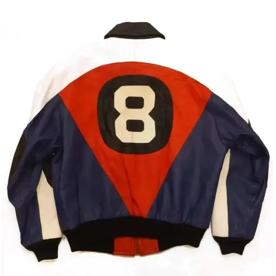 8 Ball Men's Michael Hoban Tri Color Leather Jacket