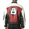 8 Ball Men's Red Leather Jacket