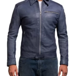 Aaron Paul Need For Speed Leather Jacket Front