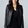 Absentia Stana Katic Black Genuine Leather Jacket