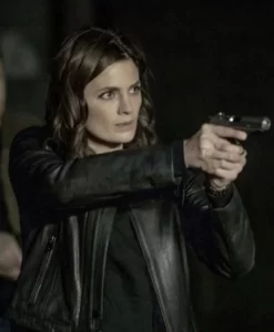 Absentia Stana Katic Black Men Real Leather Jacket
