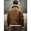 Adam-B3 Geniune Brown Shearling Fur Leather Jacket