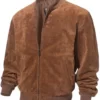 Adam Suede Bomber Real Leather Jacket