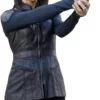 Agents of Shield Melinda May Women's Black Leather Vest