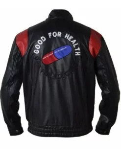 Akira Kaneda Black Leather Jacket Back