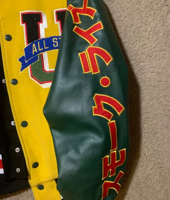 All Star 1993 Color Block Varsity Leather Jacket