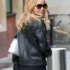 Amanda Holden Black Best Leather Jacket