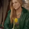 And Just Like That S02 Carrie Bradshaw Green Pure Leather Jacket