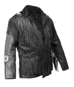 Andrew Men’s Western Cowboy Genuine Leather Jacket