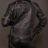 Anna Black Womens Leather Motorcycle Real Leather Jacket