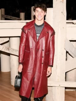 Anthony Keyvan Xo, Kitty 2023 Red Leather Coat