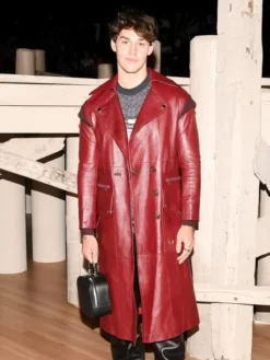 Anthony Keyvan Xo, Kitty 2023 Red Real Leather Coat