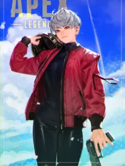 Apex Legends Valkyrie Red Bomber Real Leather Jacket