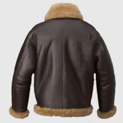Aquaman Arthur Curry Brown Shearling Fur Real Leather Jacket