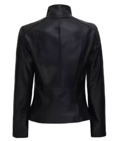 Arezoo Women's Black Best Leather Jacket