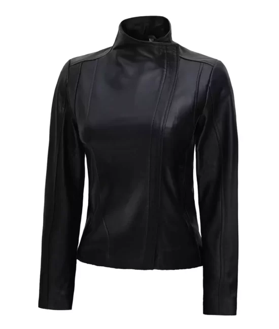 Arezoo Women's Black Real Leather Jacket