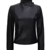Arezoo Women's Black Top Leather Jacket