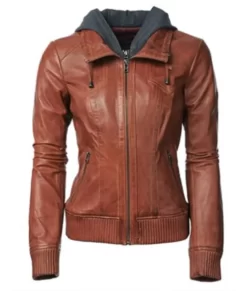 Arrow Thea Queen Brown Leather Jacket
