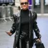 Ashley Roberts Black Leather Jacket