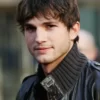 Ashton Kutcher Premium Bomber Leather Jacket