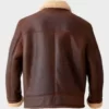 Clark Shearling Leather Brown Pure Leather Jacket
