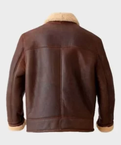 Clark Shearling Leather Brown Pure Leather Jacket