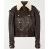 B3 Shearling-trimmed Leather Jacket