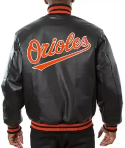Baltimore Orioles Wool & Leather Varsity Jacket
