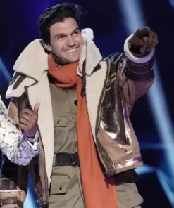 Barry Zito TV Series The Masked Singer Rhino Brown Leather Jacket