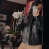 Becky G Black Real Leather Jacket