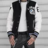 Beverly Hill Cop Detroit Lions Wool with Leather Jackets