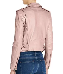 Big Sky S03 Jenny Hoyt Pink Pure Leather Jacket