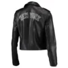 Biker Ny Yankees Black Top Grain Leather Jacket