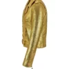 Bikers Gold Top Leather Jacket