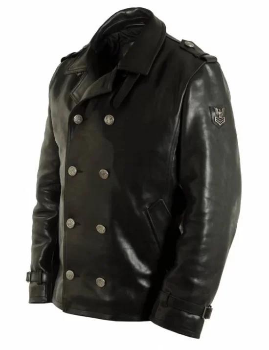 Black Leather Pea Leather Jackets