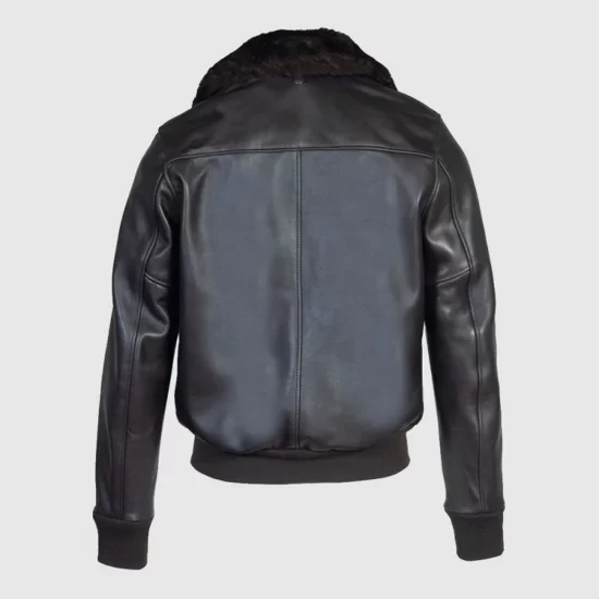 Black Slim Fit Bomber Jacket