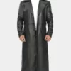 Blade Wesley Snipes Leather Trench Front Leather Coat