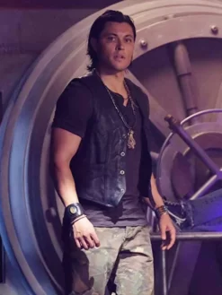 Blair Redford The Gifted Black Leather Vest