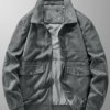 Boston Men’s Gray Fitted Real Suede Field Jacket