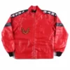 Burt Reynolds Bandit Trans Am Red Leather Jacket Front