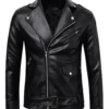 Buston Black Shining Genuine Leather Jacket