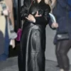 Busy Philipps Black Real Leather Coat