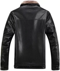 Butler Shearling Slim Fit Leather Jacket